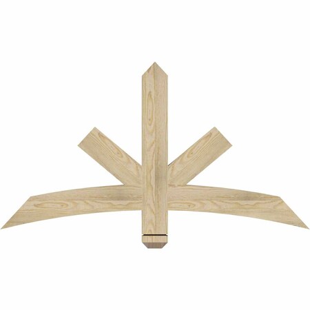 Ekena Millwork Alberta Rough Sawn Timber Gable Bracket, Douglas Fir, 48"W x 26"H x 2"D x 4"F, 13/12 Pitch GBW048X26X0204ALB00RDF